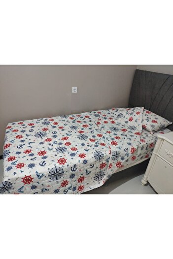 Coperta Gemici Child Single Ranforce Pike Set (Pike + Sheet + Pillow Case)