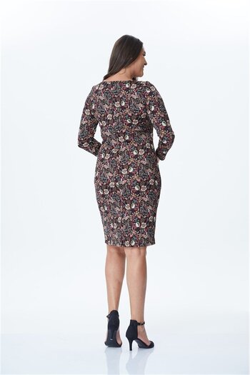 MYLİNE Frame Collar Detailed Dress