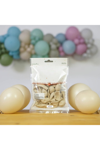 turkuaz parti 10Pcs Cream Small Balloon 5"