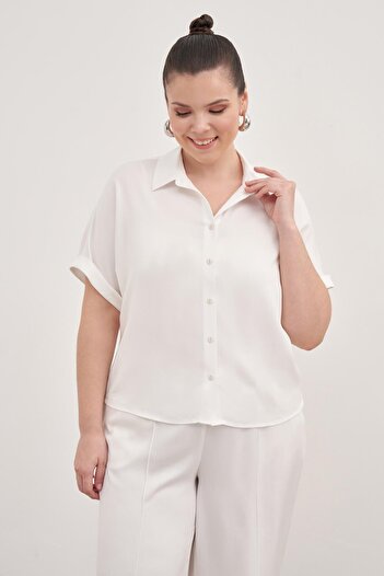 MYLİNE Κοντομάνικο πουκάμισο oversize