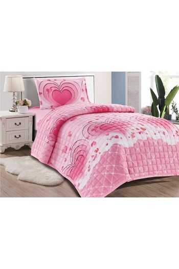 Moon Premium microfiber double bed sheet with children's drawings, 170*210cm