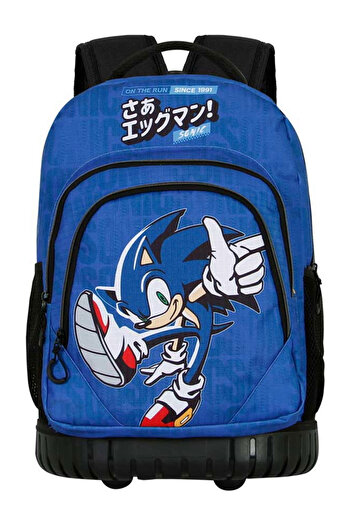 Sonic Ghiozdan Troler Sonic The Hedgehog On The Run, 47 x 32 x 27 cm