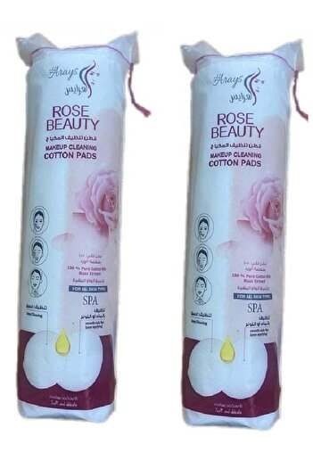 waiting Two Pieces of Cotton Makeup Removal Pads with Rose - 80 Pads