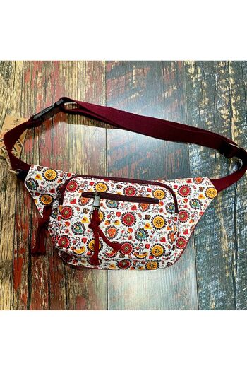 Street Bag Ethnic Authentic Bohemian Daily Travel Waist Bag Multi-Pocket Water Resistant
