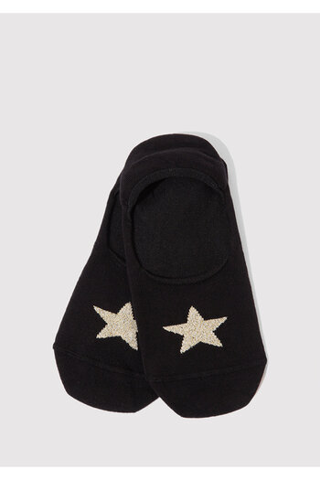 Mavi Star Embroidered Black Ballerina Socks 1911583 -900