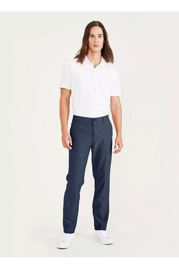 Dockers Slim Fit Blue Men's Smart 360 Comfort Knit Chino Pants A1419-0008