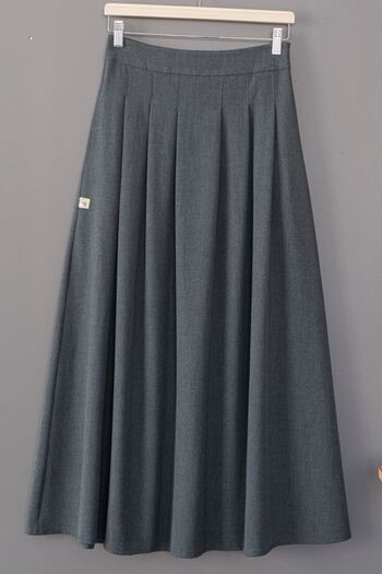 hrmonny PLEATED LONG FLARED SKIRT
