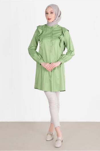 Alvina Ruffle Shoulder Detailed Tunic 42604