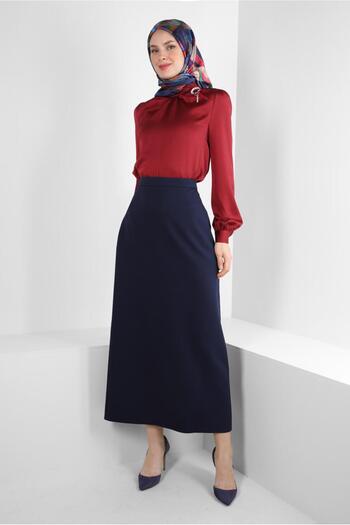 Alvina STONE DETAILED CUFFS BUTTONED BLUZ 43538