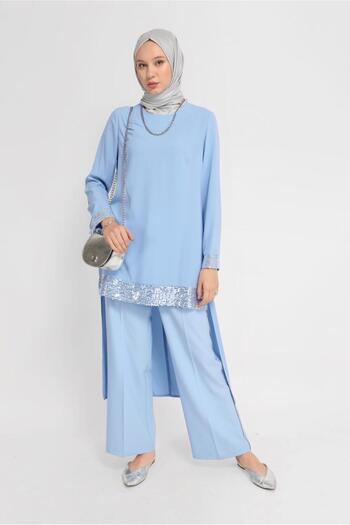 Alvina Arm Tip Pull Detailed Tunic 40876