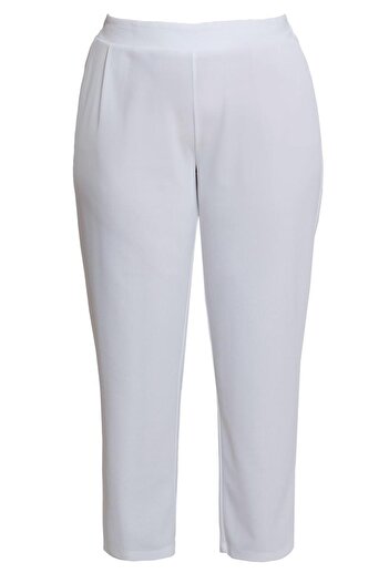 Alvina Plus Size Elastic Waist Trousers - 70611