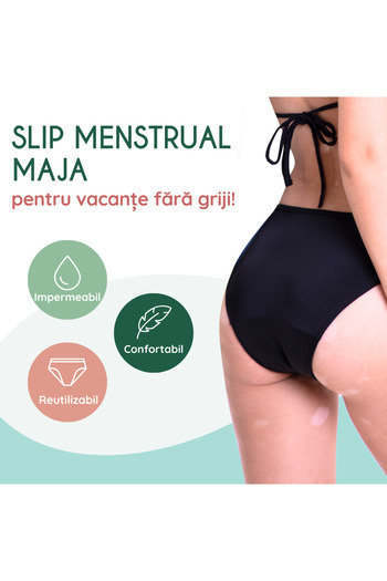 FemiEko Menstrual Panties For The Beach, Maja Model, 3 Layers Of Protection, Uv Protection, Moderate Absorption