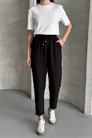 macharel jeans Narrow Leg Pocket Ayrobin Linen Trousers