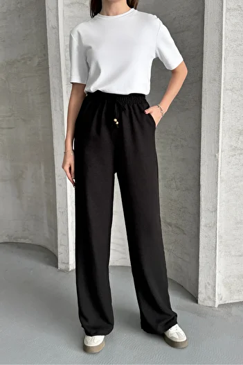 macharel jeans Wide Leg Ayrobin Linen Trousers