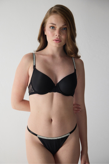 Magic Form Stoned Lace Push up Supported Bra