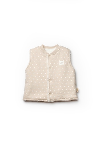 BabyCosy Organic Wear TeddyBear vest, mink, BabyCosy Size: 9-12 months