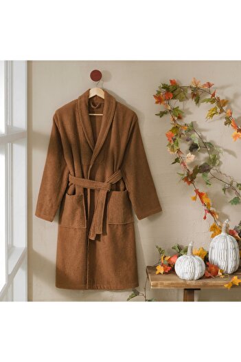 Taç Cotton Bathrobe Cinnamon - ŞaLyaka L/XL