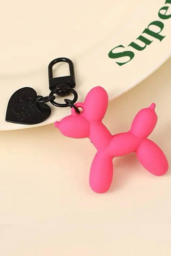 Jaida Moda Balloon Dog Figure Bag Charm and Keychain