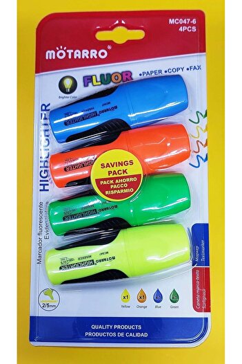 MOTARRO Highlighters - Mini Textmarkers Pastel And Fluorescent Colours