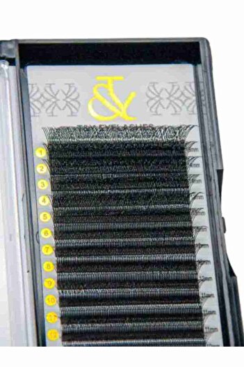 T&Y EYELASH İpek Kirpik , 0.07 Kalınlık , W 6P D Kıvrım , 14 mm , T&Y