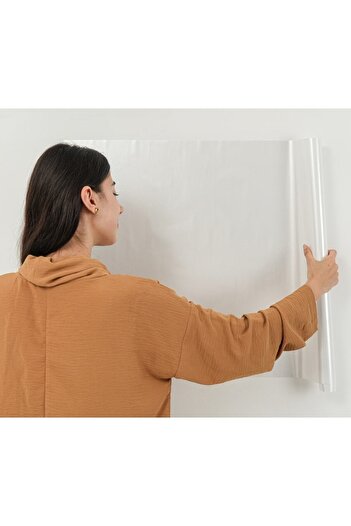 TutturX Beyaz Yazı Tahtası 60x100cm 2 Adet Statik Akıllı Kağıt Tahta Kalem Hediyeli