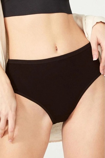 ek bykuzeylingerie Ψηλόμεσο Lycra Βαμβακερό εσώρουχο 4 τεμαχίων