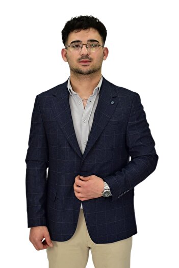 Suitmen Чоловічий картатий спортивний піджак 4 Drop BGL-ST04476