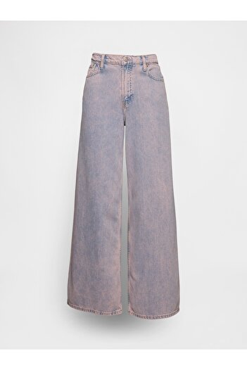GAP Kadın Gri Mid Rise UltraSoft Baggy Jean Pantolon