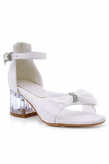 hapshoe Jessie Sedef Satin Ribbon Girls' Heeled Shoes