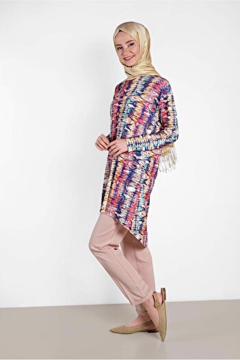 Alvina Patterned Tunic 4493 - Stylish Design