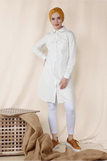 Alvina Square Patterned Cotton Tunic 4149