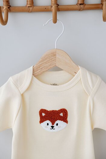 Frelida Baby & Kids 100% Cotton Cute Animal Embroidered Short Sleeve Bottom Top Baby Set
