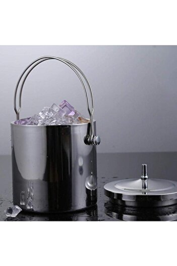 ABAREEK 1.1L Stainless Steel Ice Bucket
