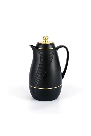 ABAREEK 1L Black/Gold Tea and Coffee Thermos
