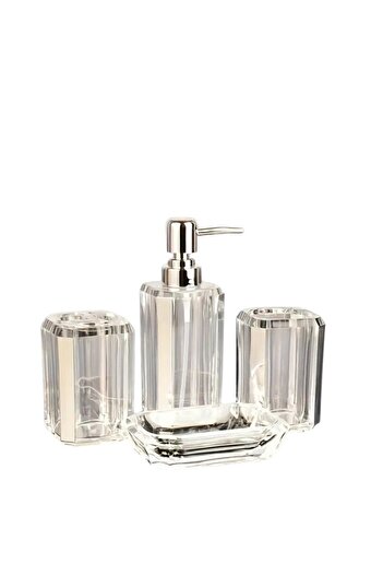 ABAREEK 4-piece acrylic bathroom set