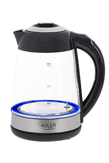 adler Fierbator de apa Adler AD 1285, 1.7 L, 2200 W (Negru/Transparent)