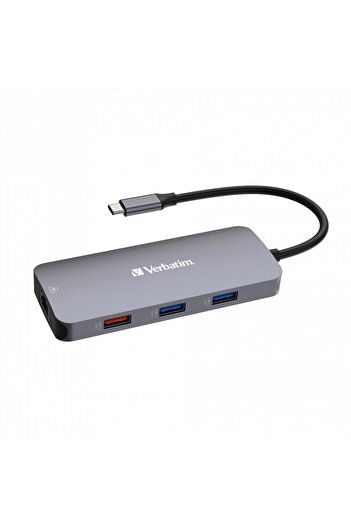 Verbatim Pro CMH-09 USB-C Hub: 9 Ports, HDMI 4K@60Hz, Gigabit Ethernet, SD/microSD