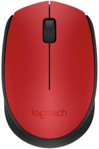 logitech Mouse wireless Logitech M171, USB, 1000 DPI (Rosu)