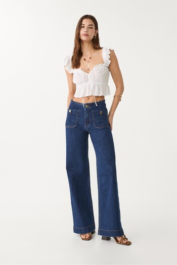 Stradivarius D77 Minimalist jeans with pockets