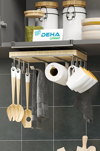 DEHALİMİTED Stainless Mug Cup Hanging Cutting Board Rack Kitchen Counter Top Organizer Rack Stand