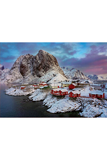 EDUCA 1500 Piece Norway Lotofen Island Winter Landscape Puzzle