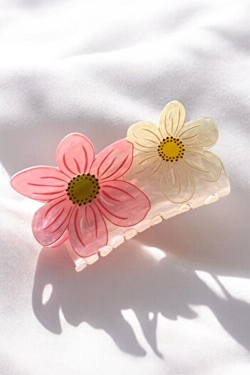 TAKIŞTIR Mixed Color Flower Figured Latch Buckle