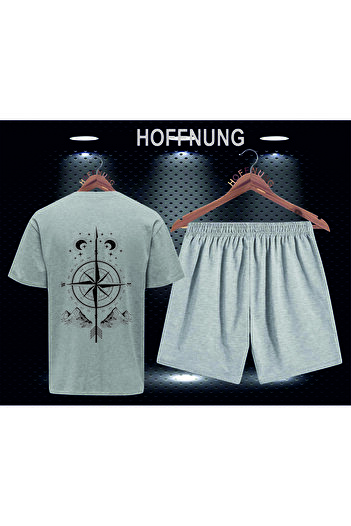 HOFFNUNG Full Shorts Compass Compass Unisex Bottom Top Set