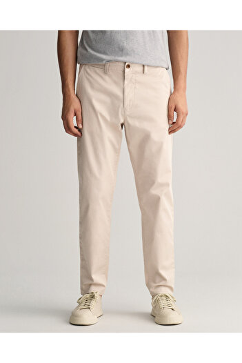 Gant Erkek Krem Regular Fit Chino Pantolon