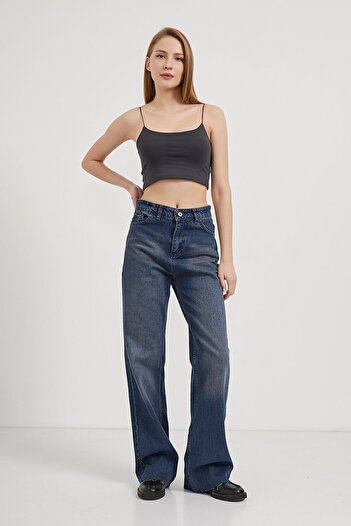 Arma Life Women's Summer Basic Smoked Tight Crop Tank Top with Rope Strap