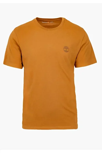 Timberland Ανδρικό κίτρινο μπλουζάκι - Kennebec River Back Camo Tree Logo TB0A2FKZP471