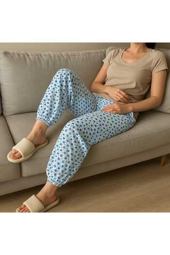 İLİBE PATTERNED ELASTIC MOTHER'S PAJAMAS