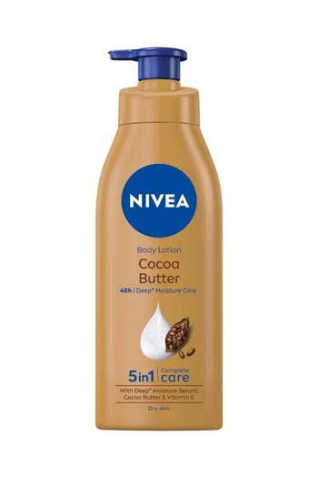 NIVEA NIVEA Body Lotion, Cocoa Butter, Cocoa Butter, Vitamin E, For Dry Skin, 400ml