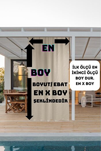 ALTINPAMUK Enxboy Optional Eyelet Anthracite Ty801-2 Balcony Curtain