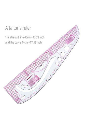 Choice 3245 Empire sewing ruler and French curve, used for pattern making drafting, transparent plastic fas